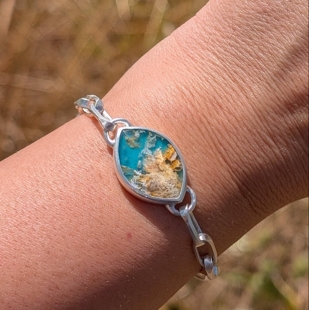Pulsera agata pluma