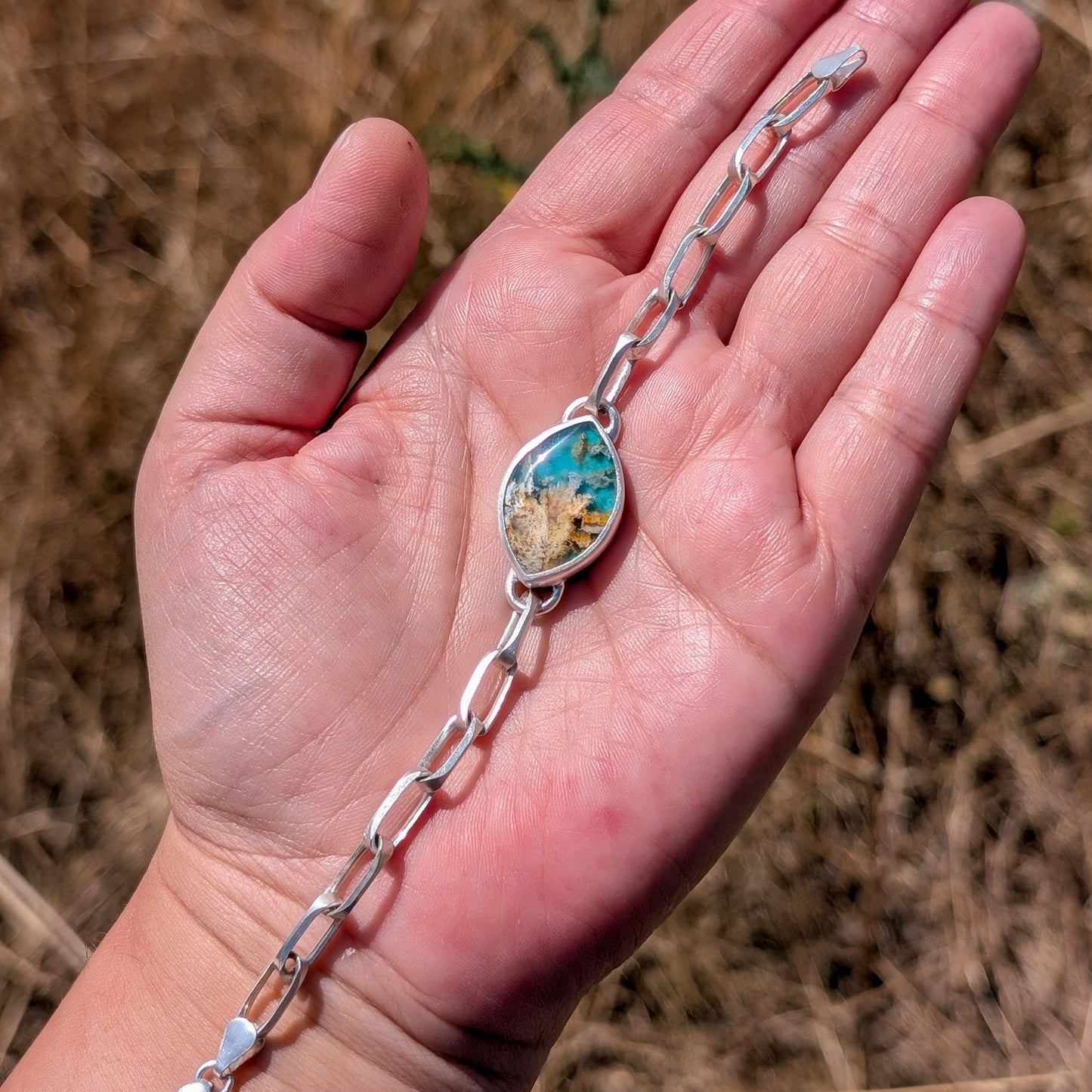 Pulsera agata pluma