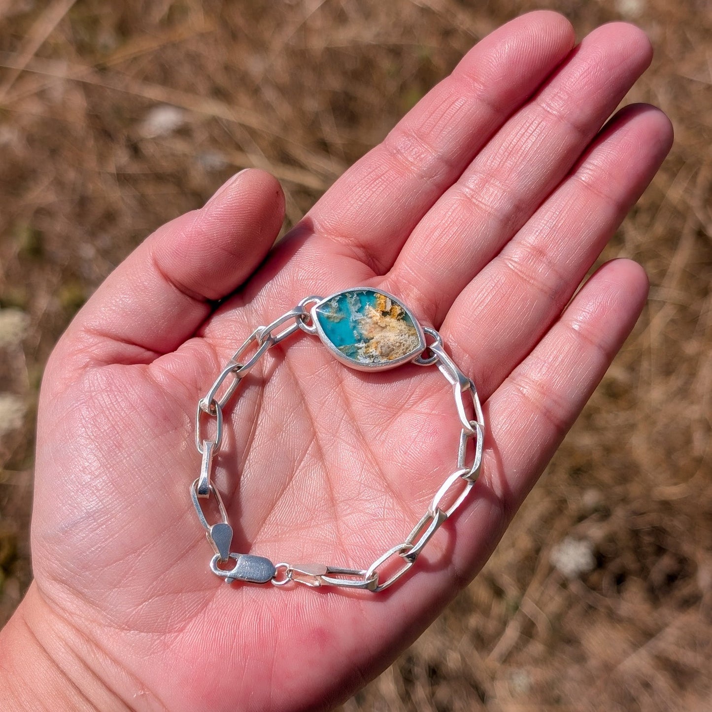 Pulsera agata pluma