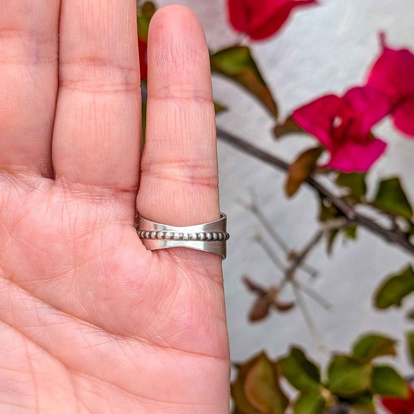 Anillo con ágata dendrítica