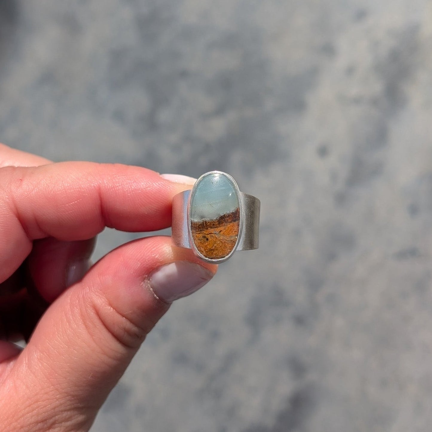 Anillo playa mar BC Ocean Jasper 