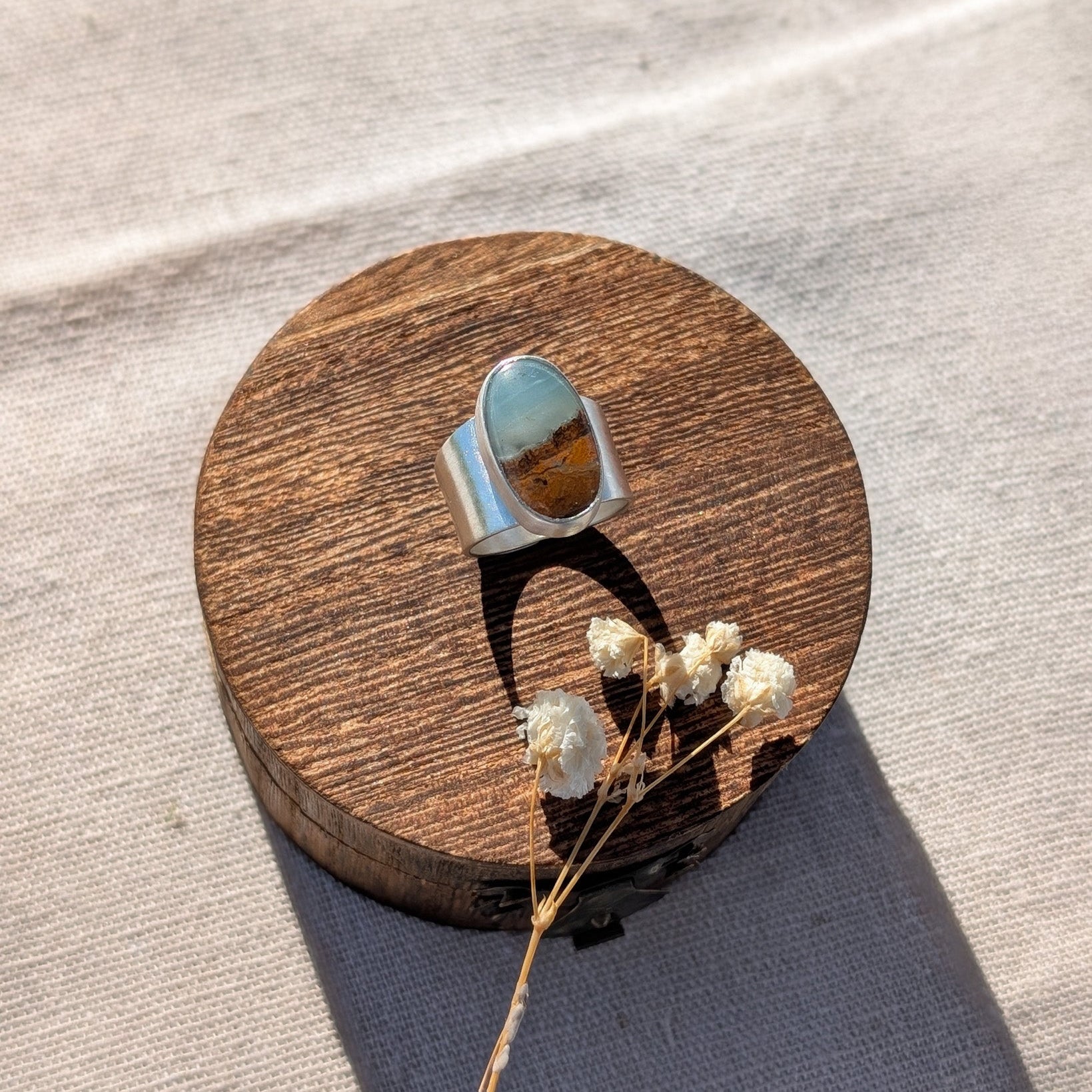 Anillo playa mar BC Ocean Jasper 