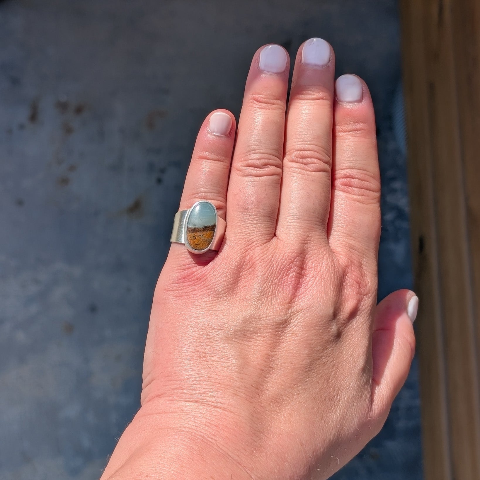 Anillo playa mar BC Ocean Jasper 