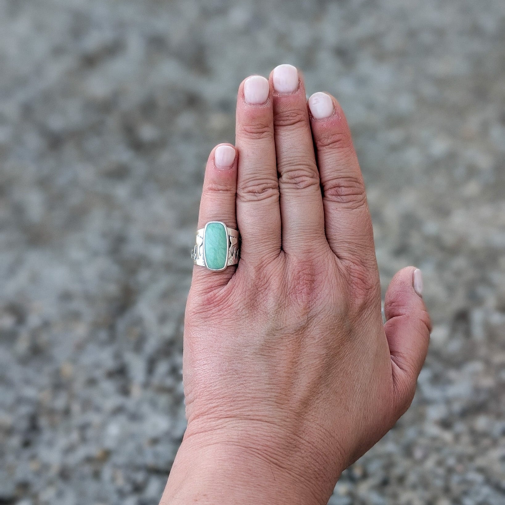 Anillo Flores y Variscita