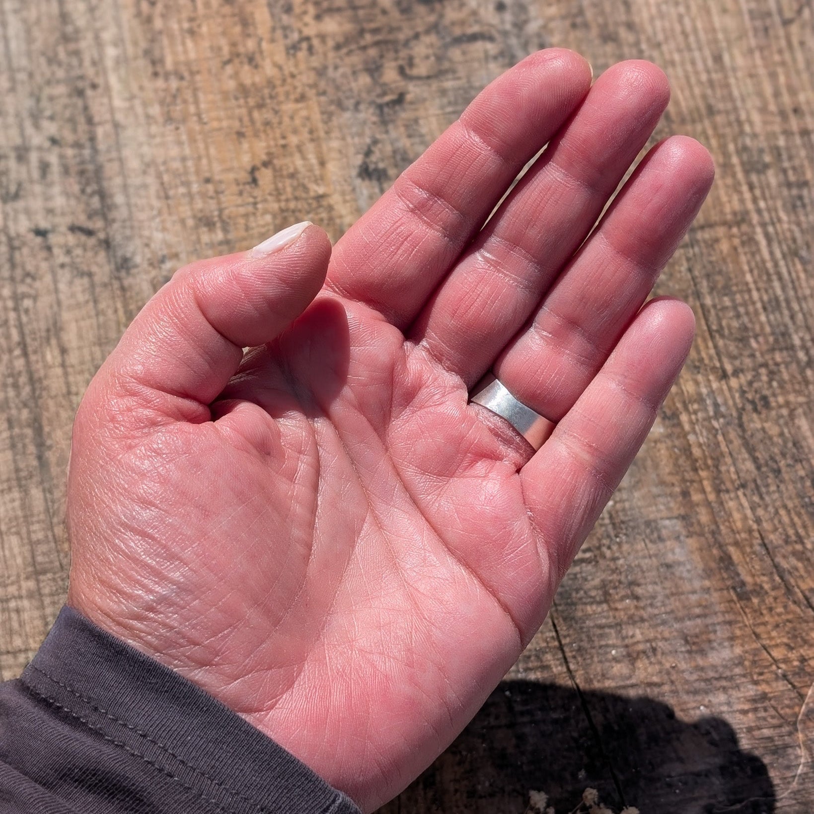 Anillo de plata con ágata dendritica