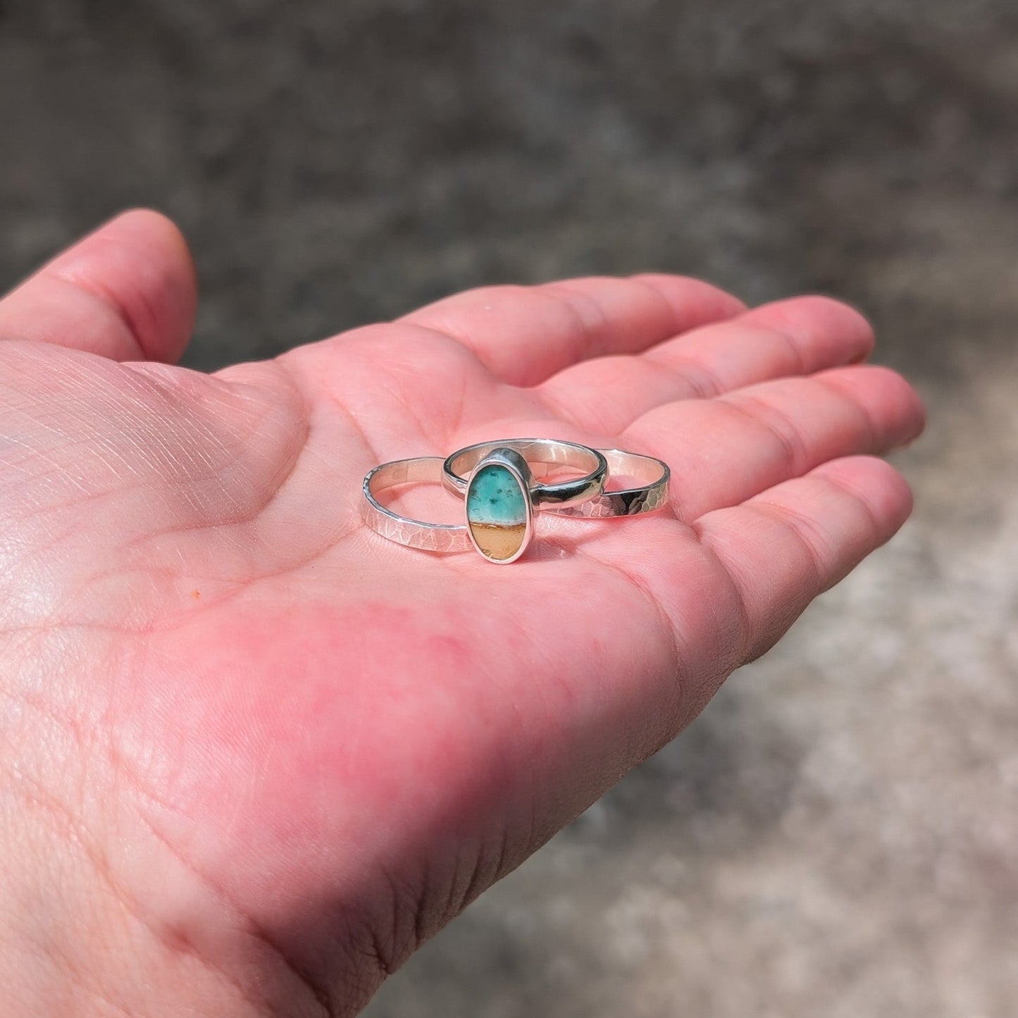 Anillo Variscita Playa Mar Mediterraneo