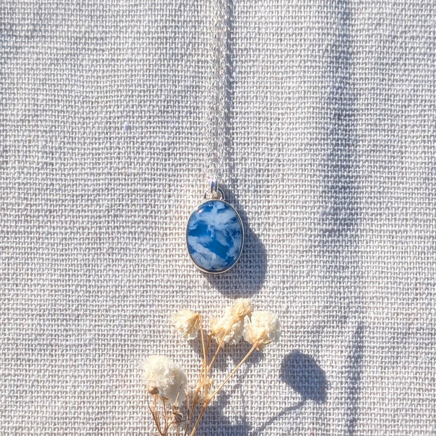 Colgante CIELO con Ágata pluma