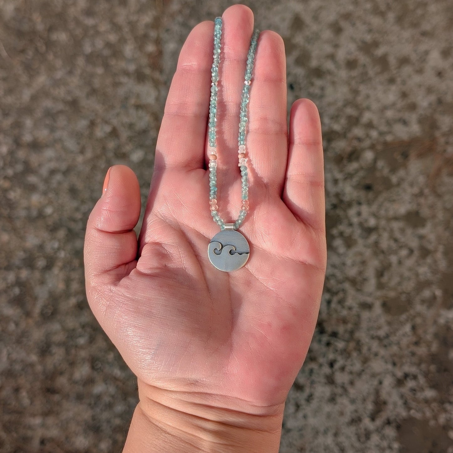 Colgante Cuentas Minerales Apatita