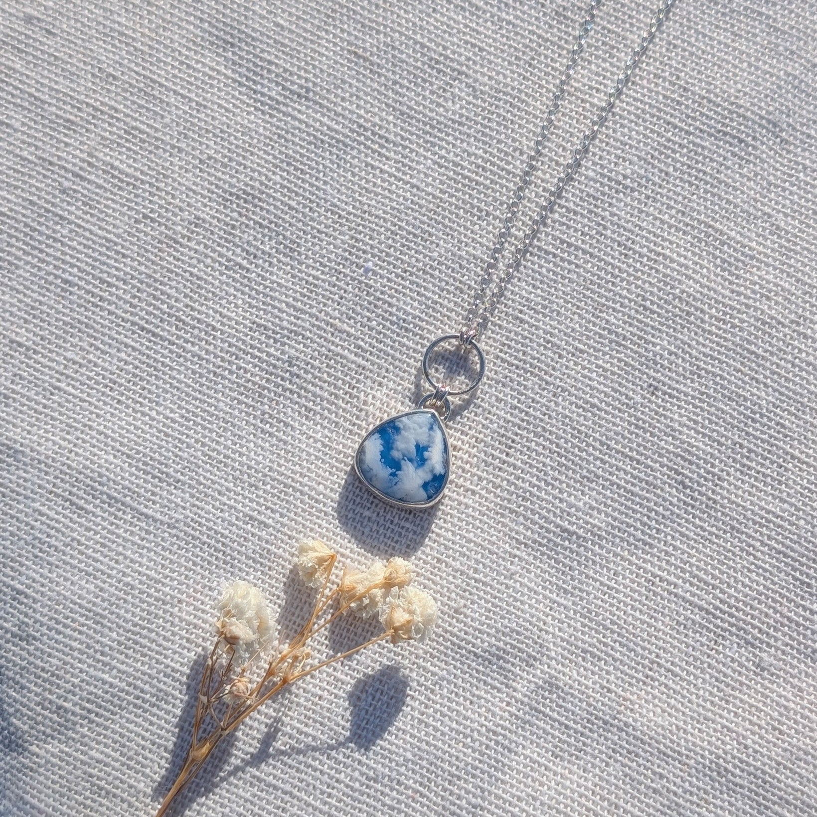 Colgante CIELO Agata pluma