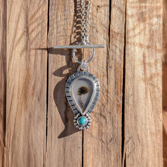 Colgante de plata con ágata dendrítica