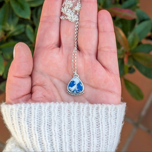 Colgante de plata con ágata pluma