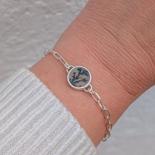 Pulsera de ágata dendrítica