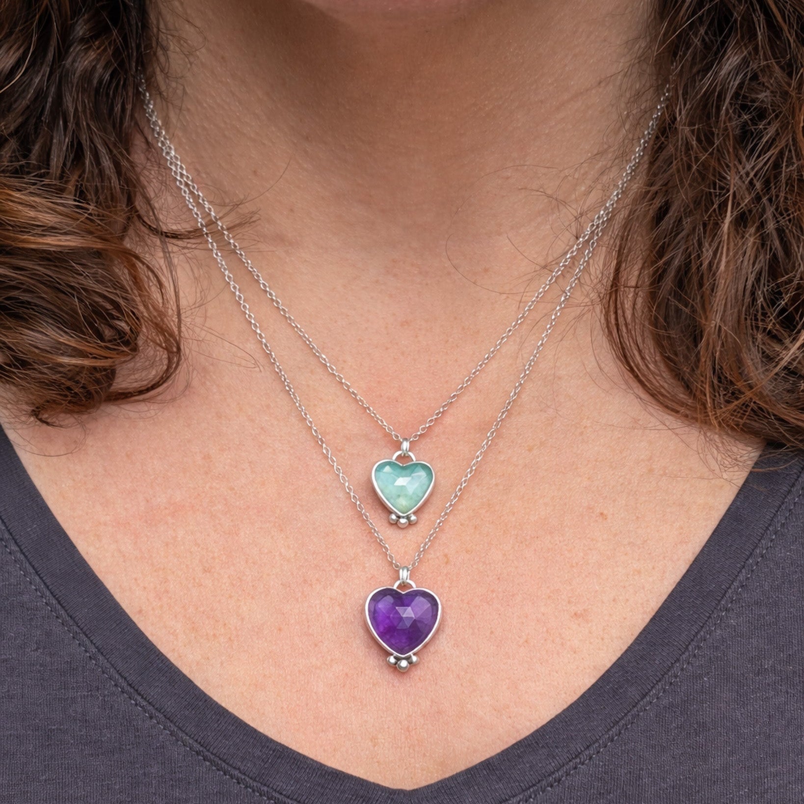 Colgante de plata corazón