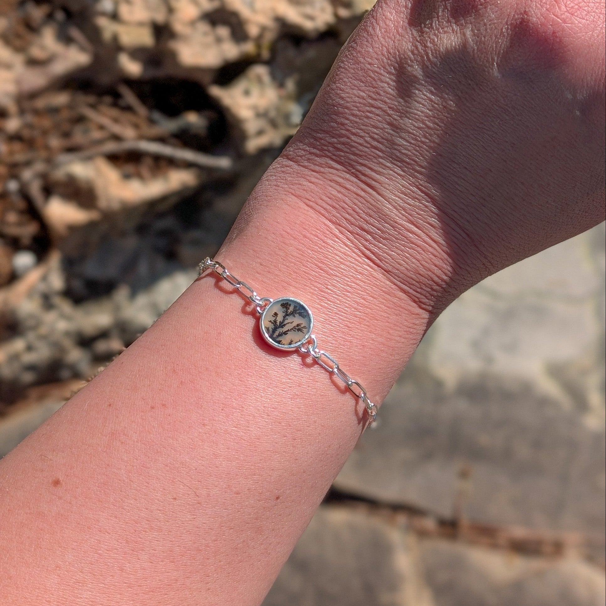 Pulsera Agata Dendritica