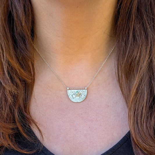 Colgante montañas y ópalo etíope