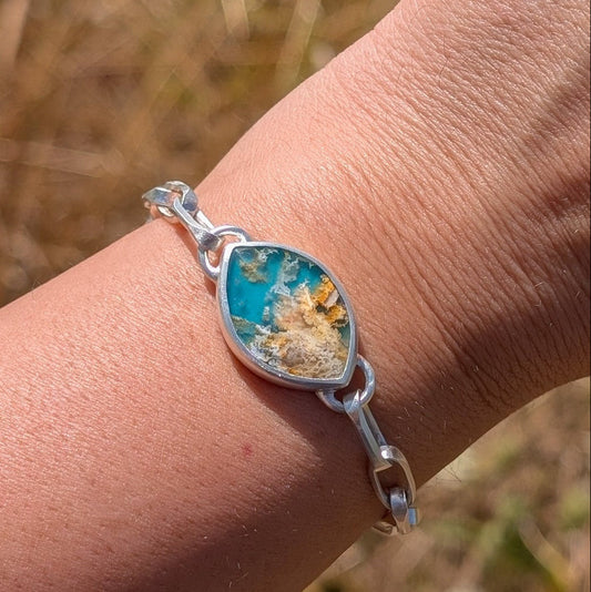 Pulsera agata pluma